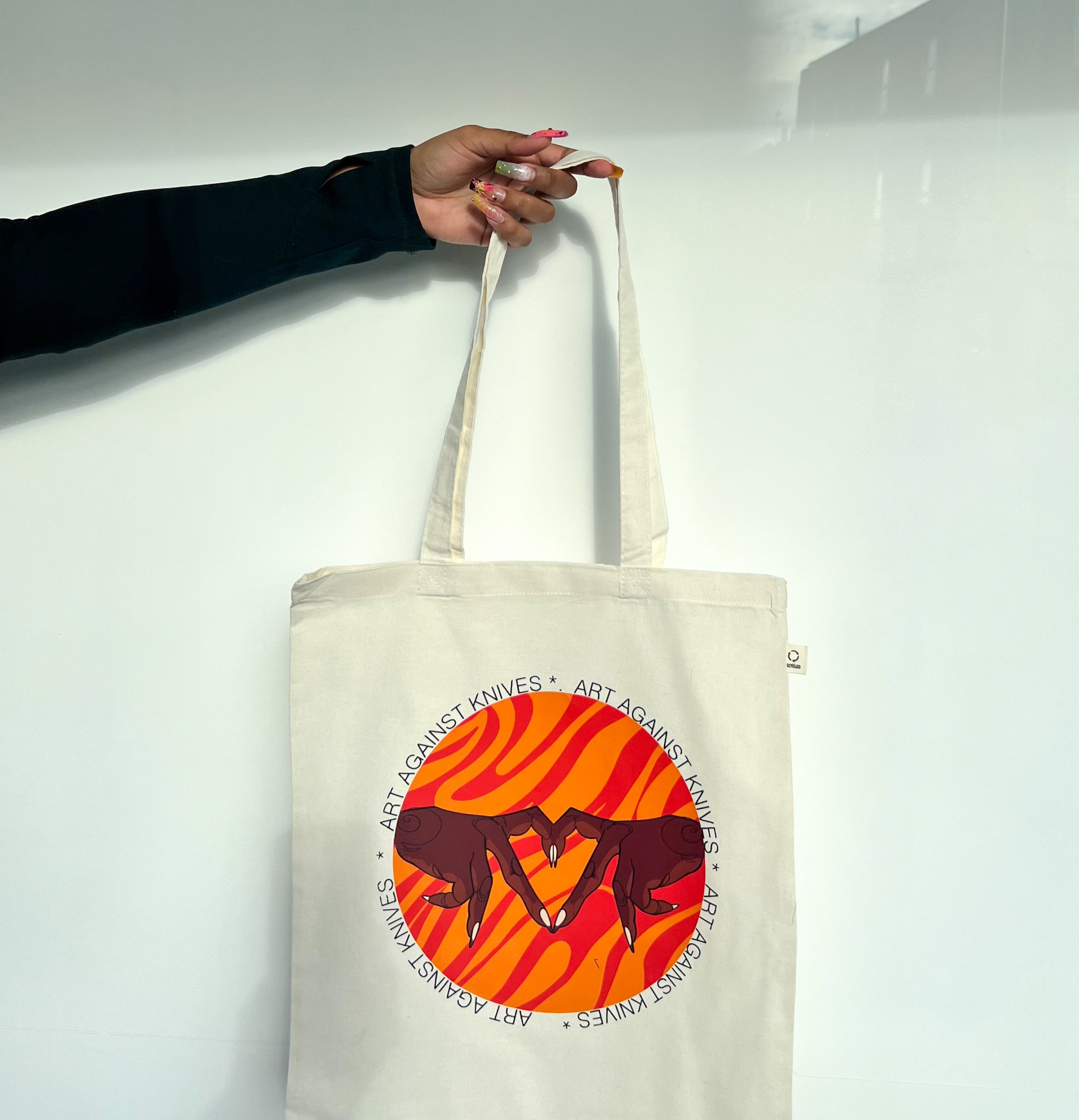 Art Against Knives Tote Bag