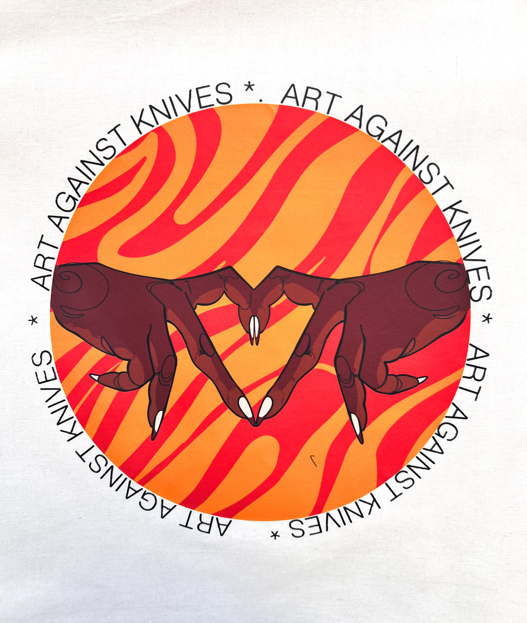 Art Against Knives Tote Bag