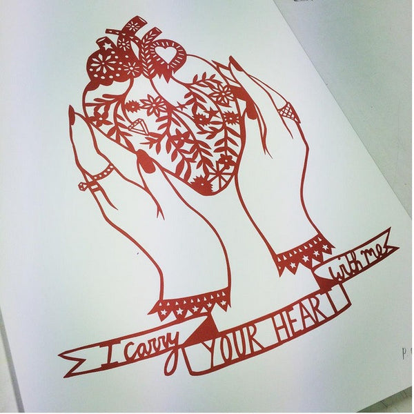 'I CARRY YOUR HEART' by POPPY'S PAPERCUTS