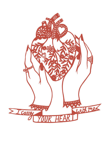 'I CARRY YOUR HEART' by POPPY'S PAPERCUTS